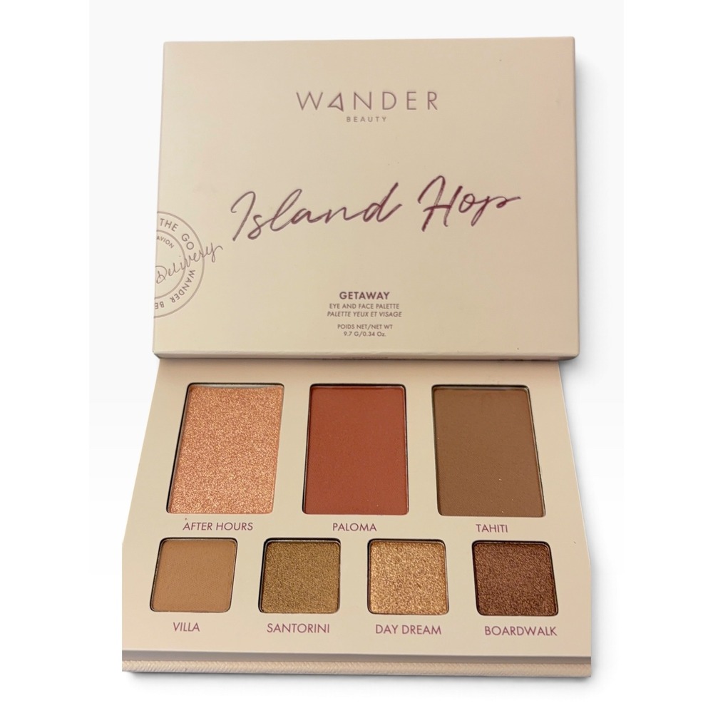 Wander Beauty Island Hop Getaway Eye and Face Palette Eyeshadow Blush Bronzer